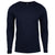 Next Level Men's Midnight Navy Premium Fitted Long-Sleeve Crew Tee