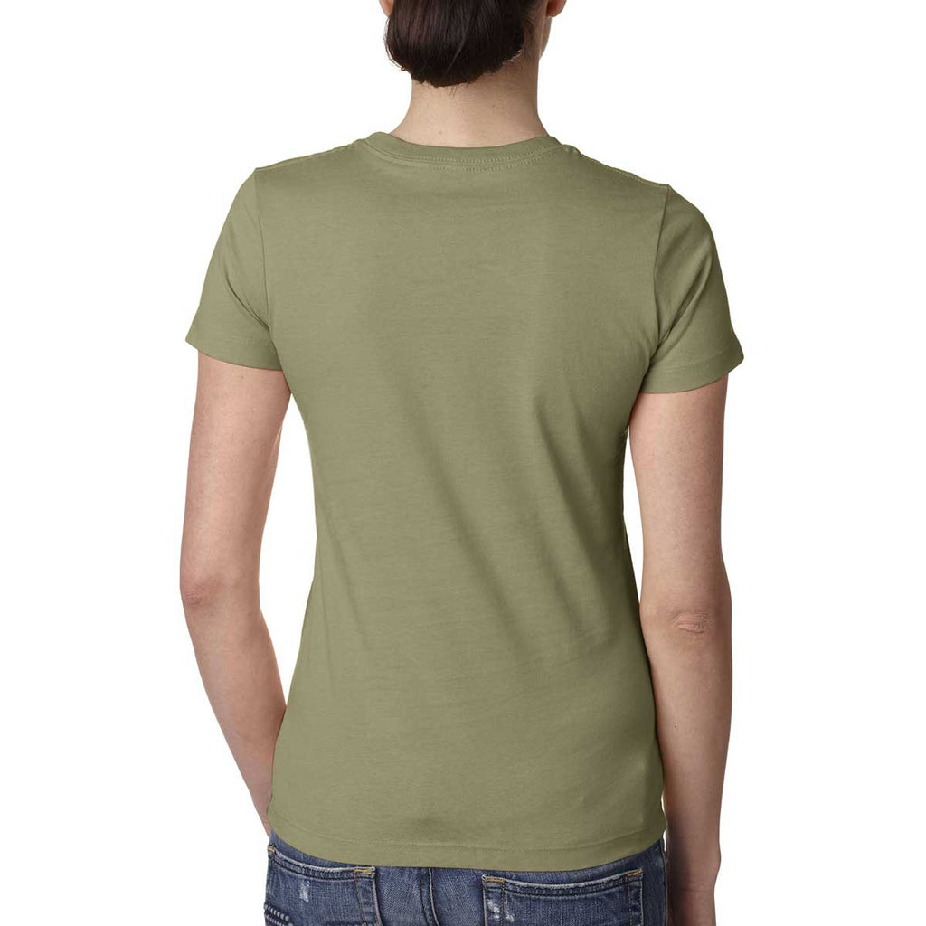 Next Level Women's Light Olive Boyfriend Tee