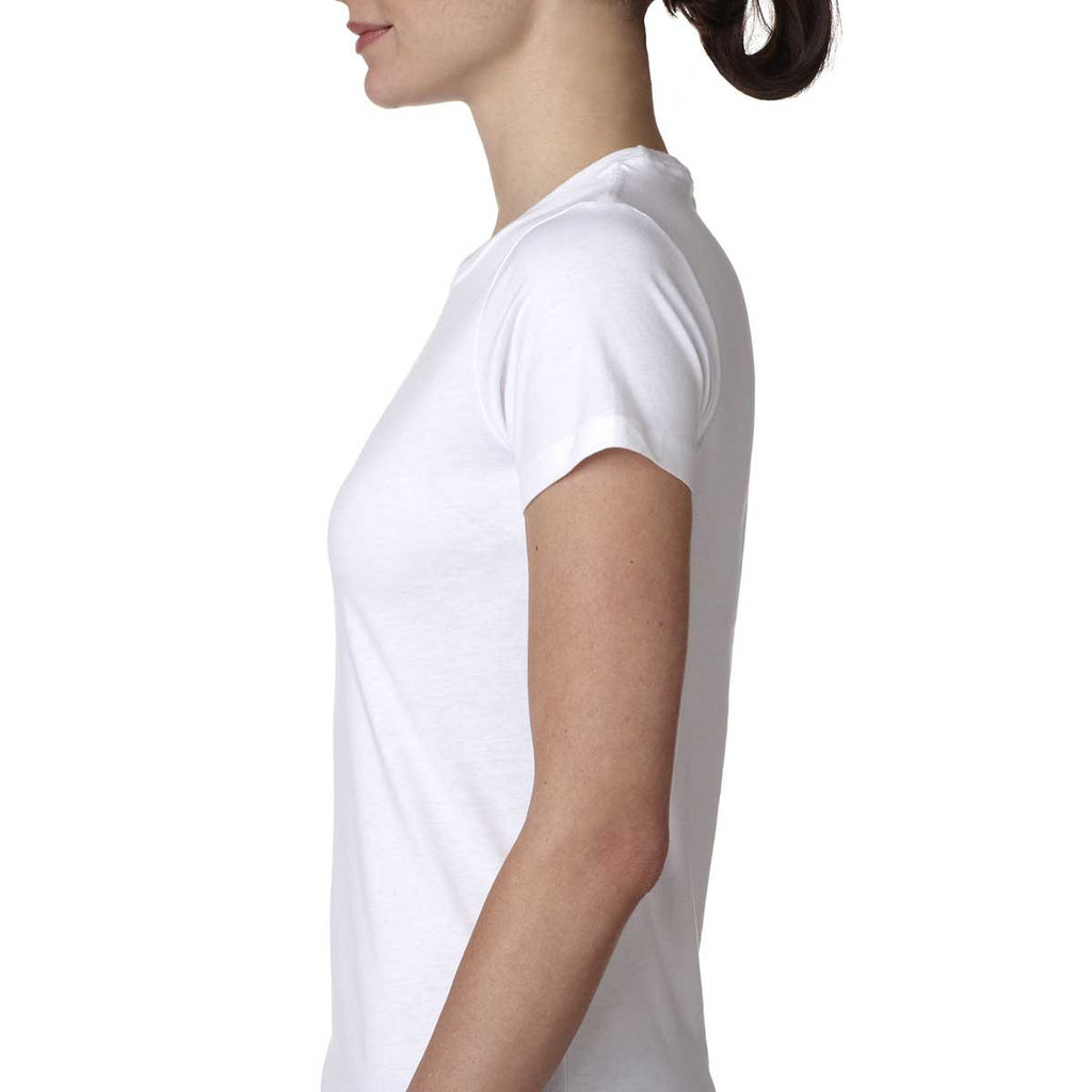 Next Level Women's White Boyfriend Tee