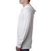 Next Level Unisex Heather White Triblend Long Sleeve Hoodie