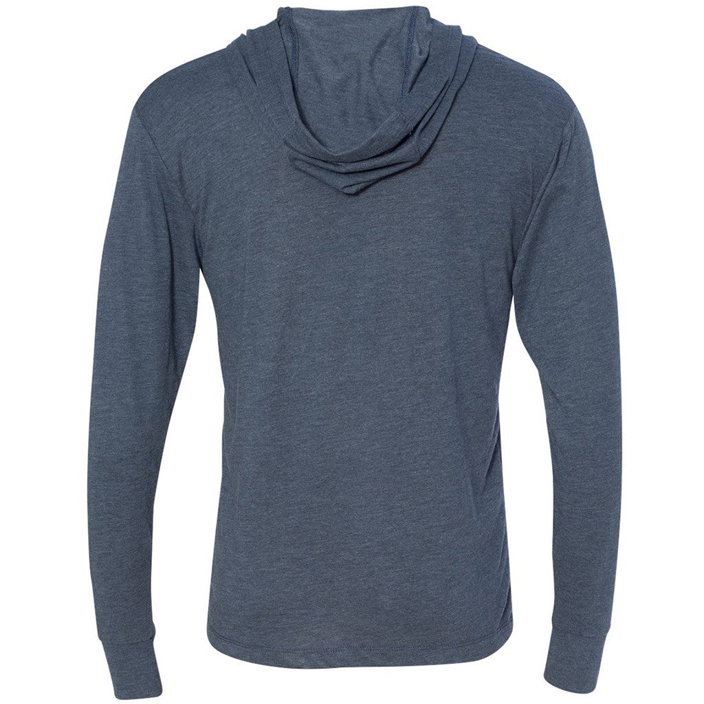 Next Level Unisex Indigo Triblend Long Sleeve Hoodie