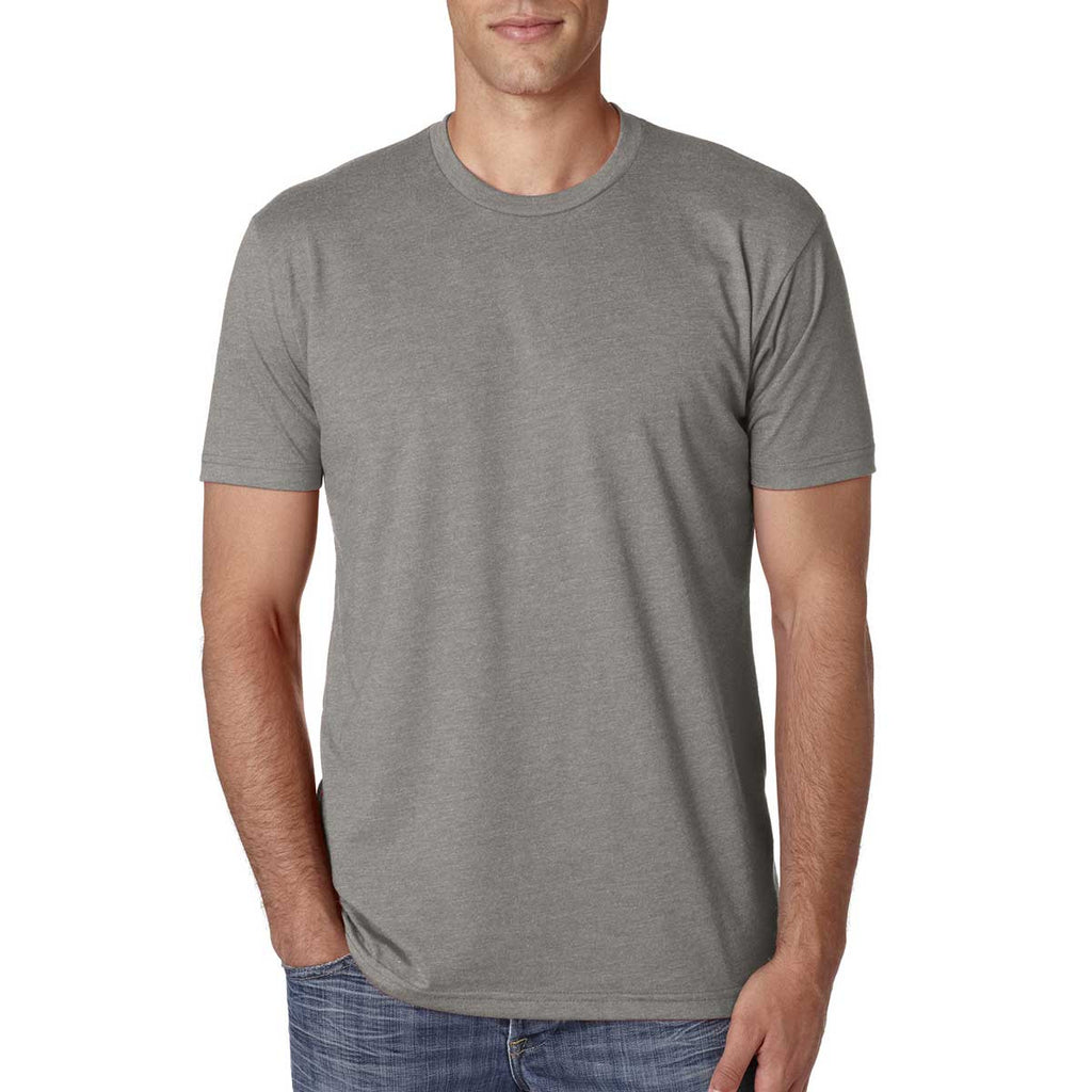 Next Level Men's Stone Grey Premium Fitted CVC Crew Tee