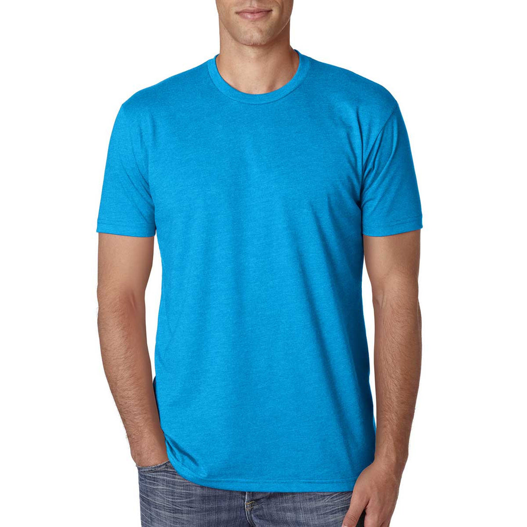 Next Level Men's Turquoise Premium Fitted CVC Crew Tee