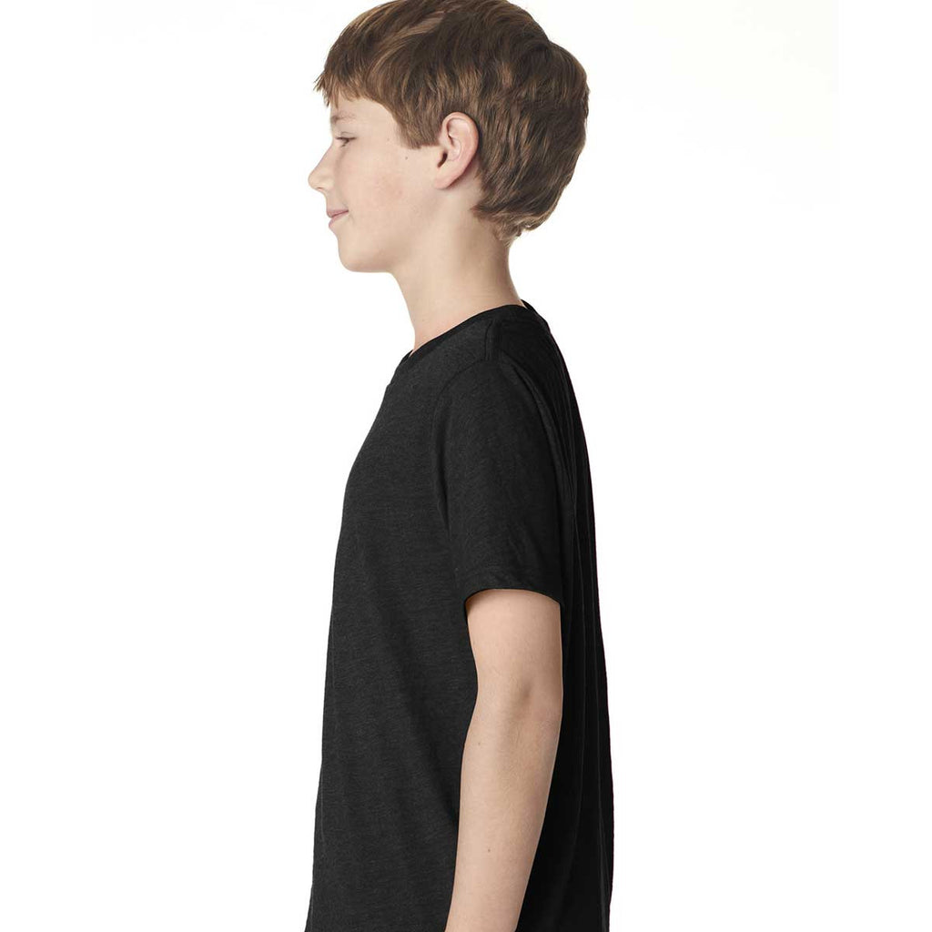 Next Level Boy's Vintage Black Triblend Crew Tee