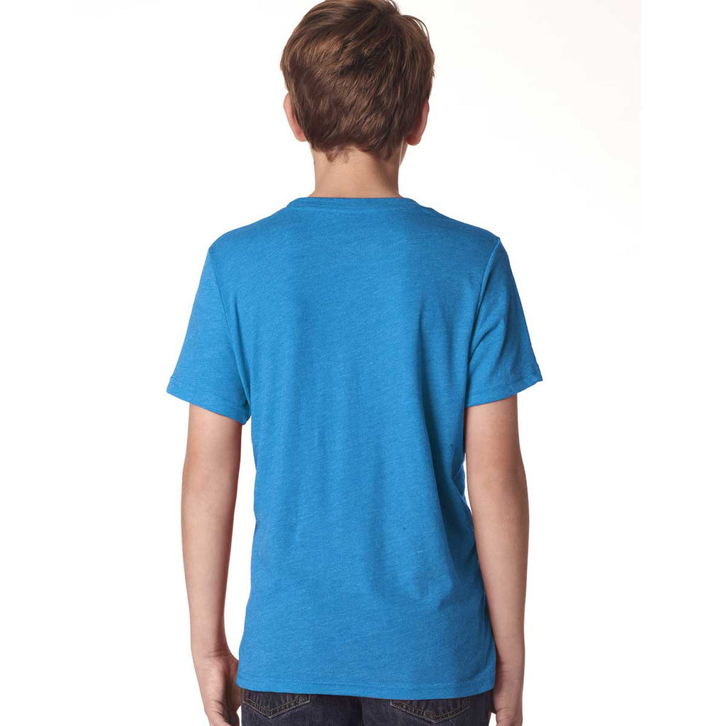 Next Level Boy's Vintage Turquoise Triblend Crew Tee