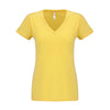 Next Level Women's Banana Cream Sueded V-Neck Tee