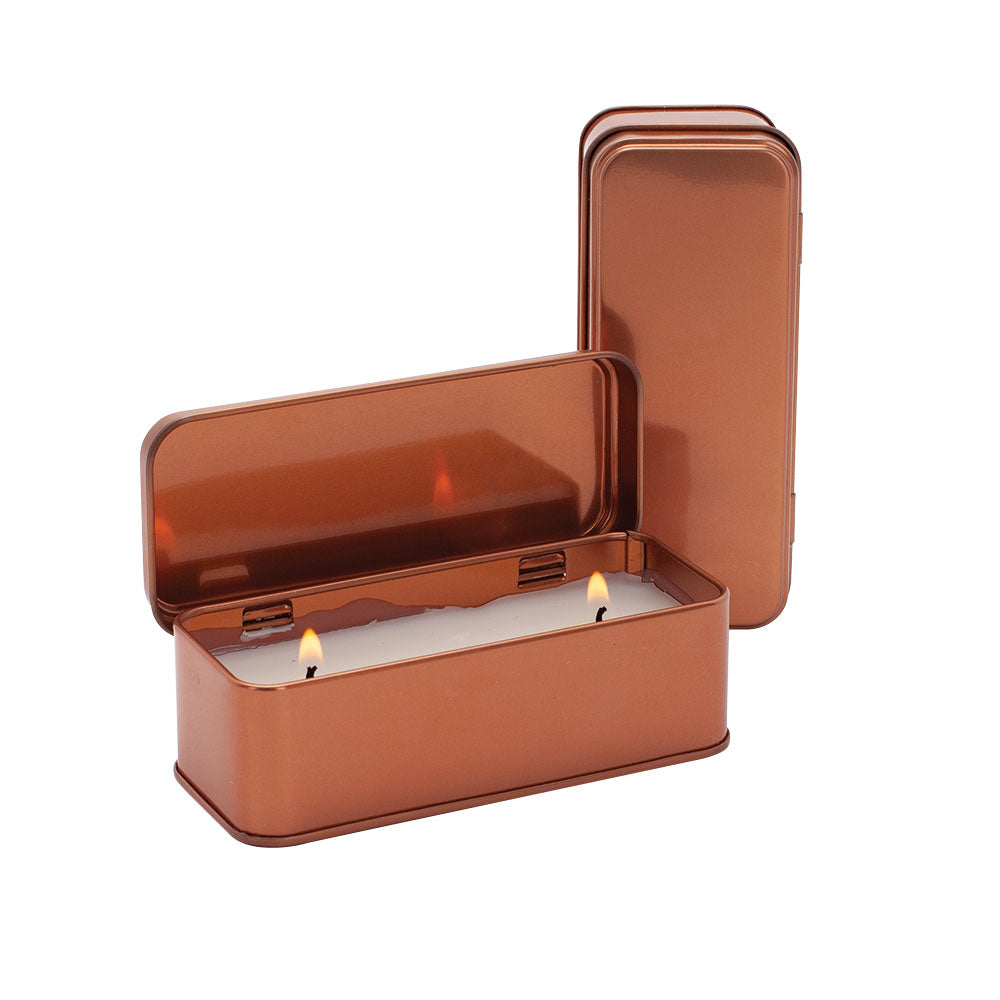 SnugZ Citrus Verbena Scented Copper Rectangular Candle 5 oz.