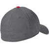 New Era Graphite/Scarlet Interception Cap