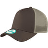 New Era Chocolate/Khaki Snapback Mesh Back Trucker Cap