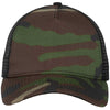 New Era Camo/Black Snapback Mesh Back Trucker Cap