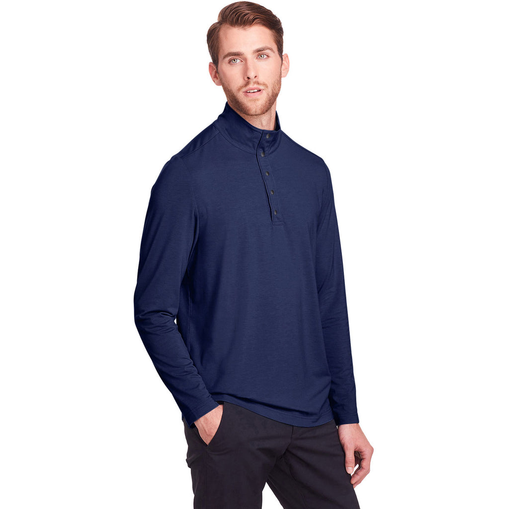 North End Men's Classic Navy Jaq Snap-Up Stretch Performance Pullover