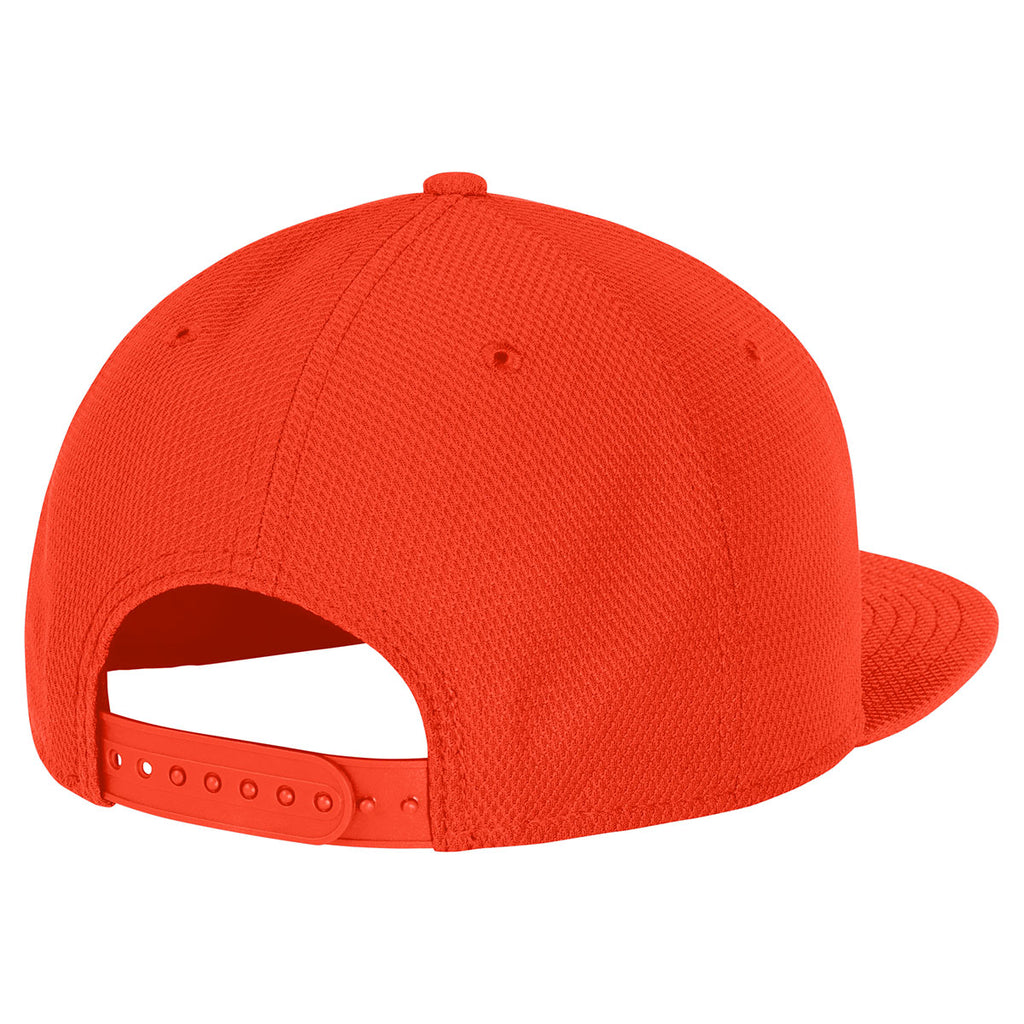 New Era Deep Orange Original Fit Diamond Era Flat Bill Cap