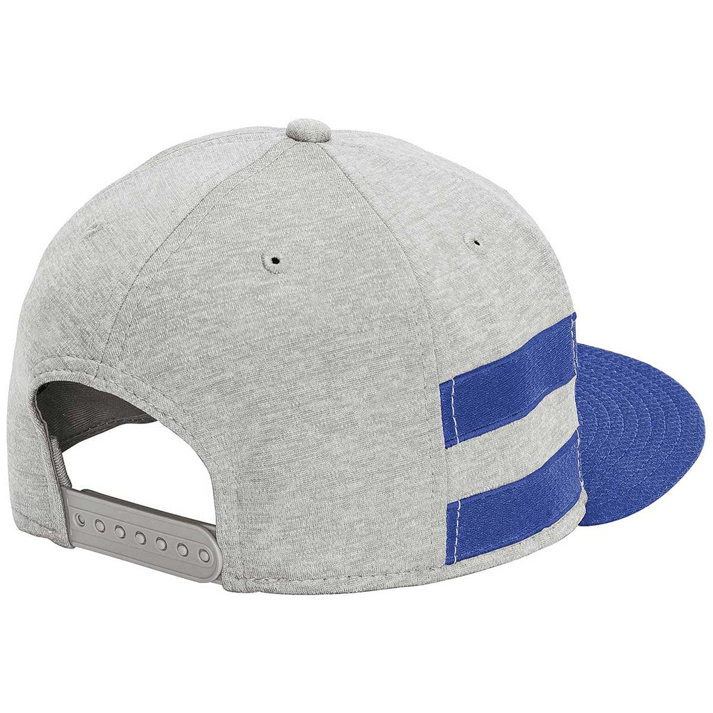 New Era Shadow Heather/Royal Striped Flat Bill Snapback Cap