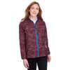 North End Women's Burgundy/Olympic Blue Rotate Reflective Jacket