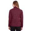 North End Women's Burgundy Heather/Olympic Blue Flux 2.0 Full-Zip Jacket