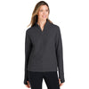 North End Women's Black Heather Spirit Textured Quarter Zip