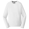 New Era Men's White Solid Series Performance Long Sleeve Crew