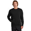 New Era Men's Black Heritage Fleece Pocket Crew