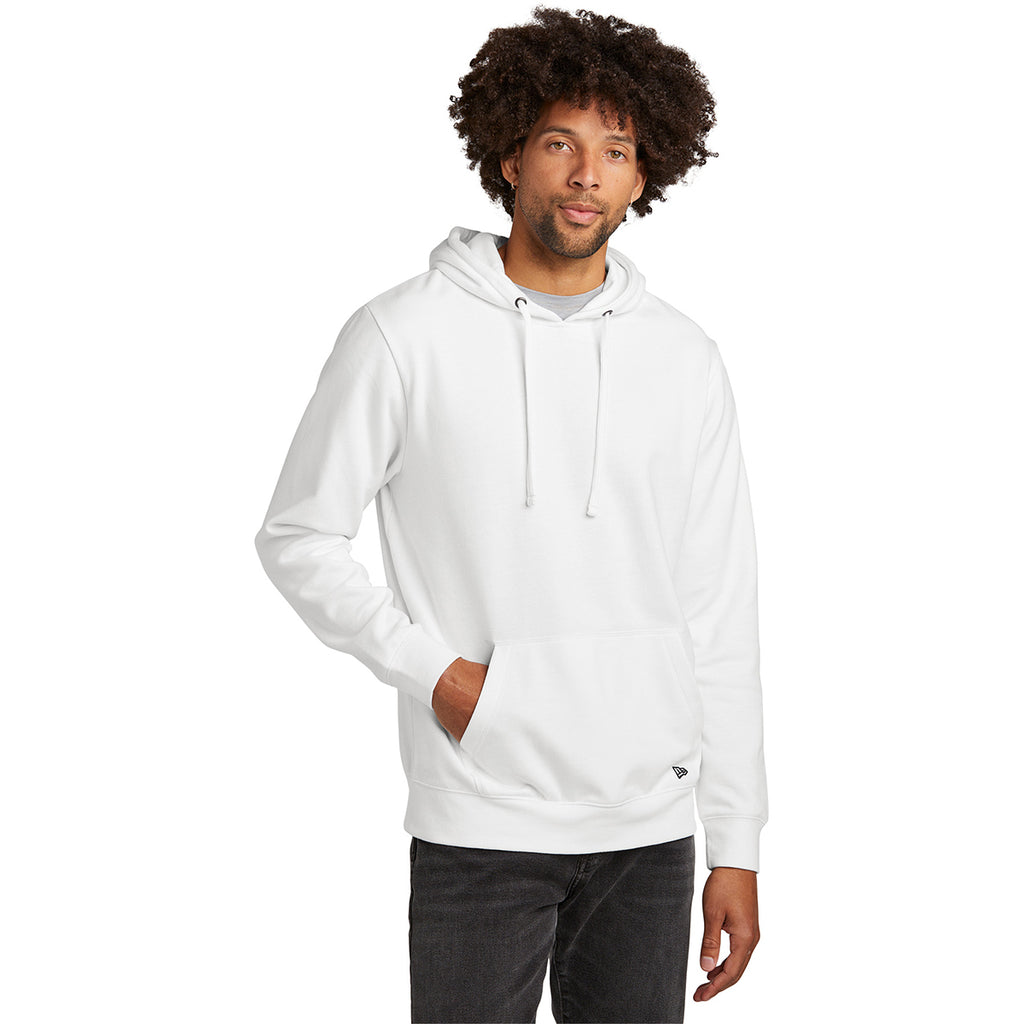 New Era Men's White Comback Fleece Pullover Hoodie