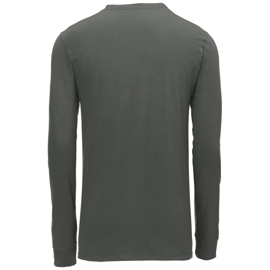 Nike Men's Anthracite Dri-FIT Cotton/Poly Long Sleeve Tee