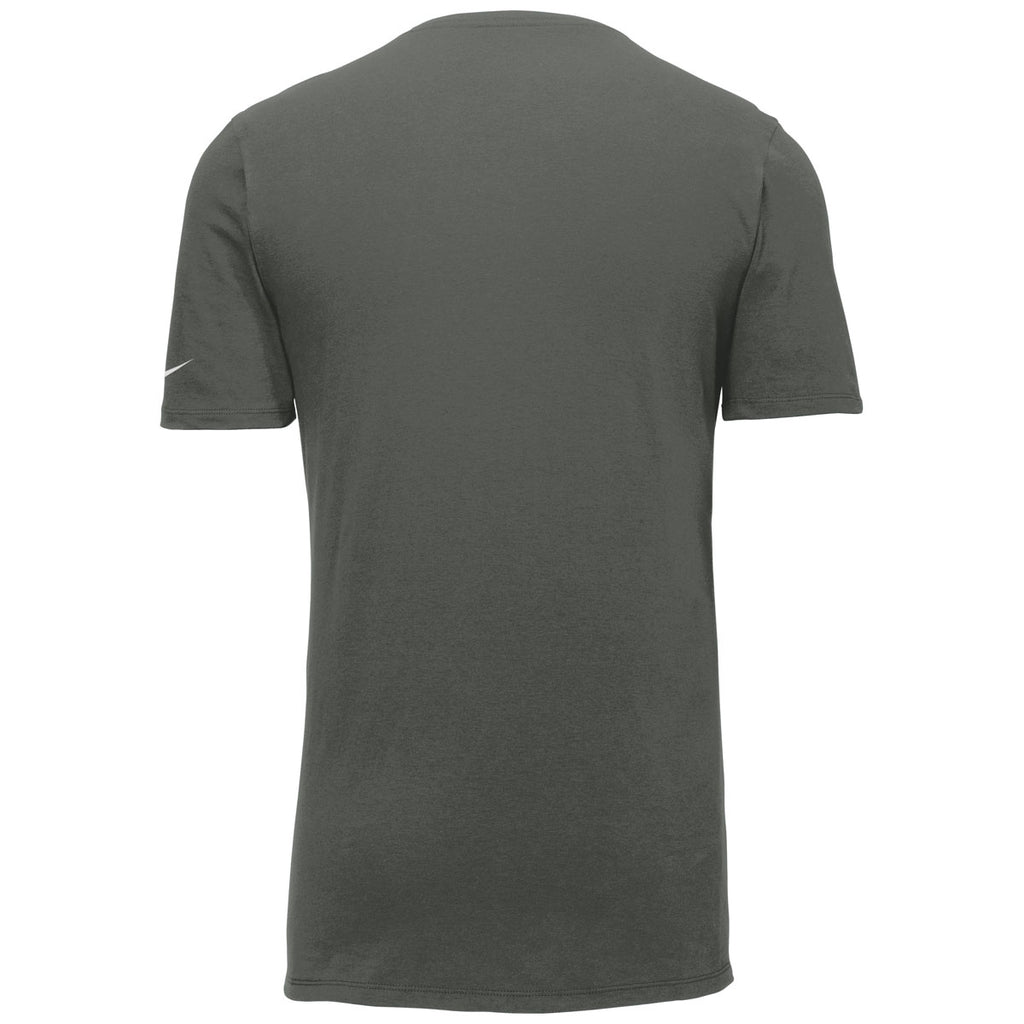 Nike Men's Anthracite Dri-FIT Cotton/Poly Tee