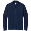 Nike Men's College Navy Textured 1/2 Zip Cover-UP