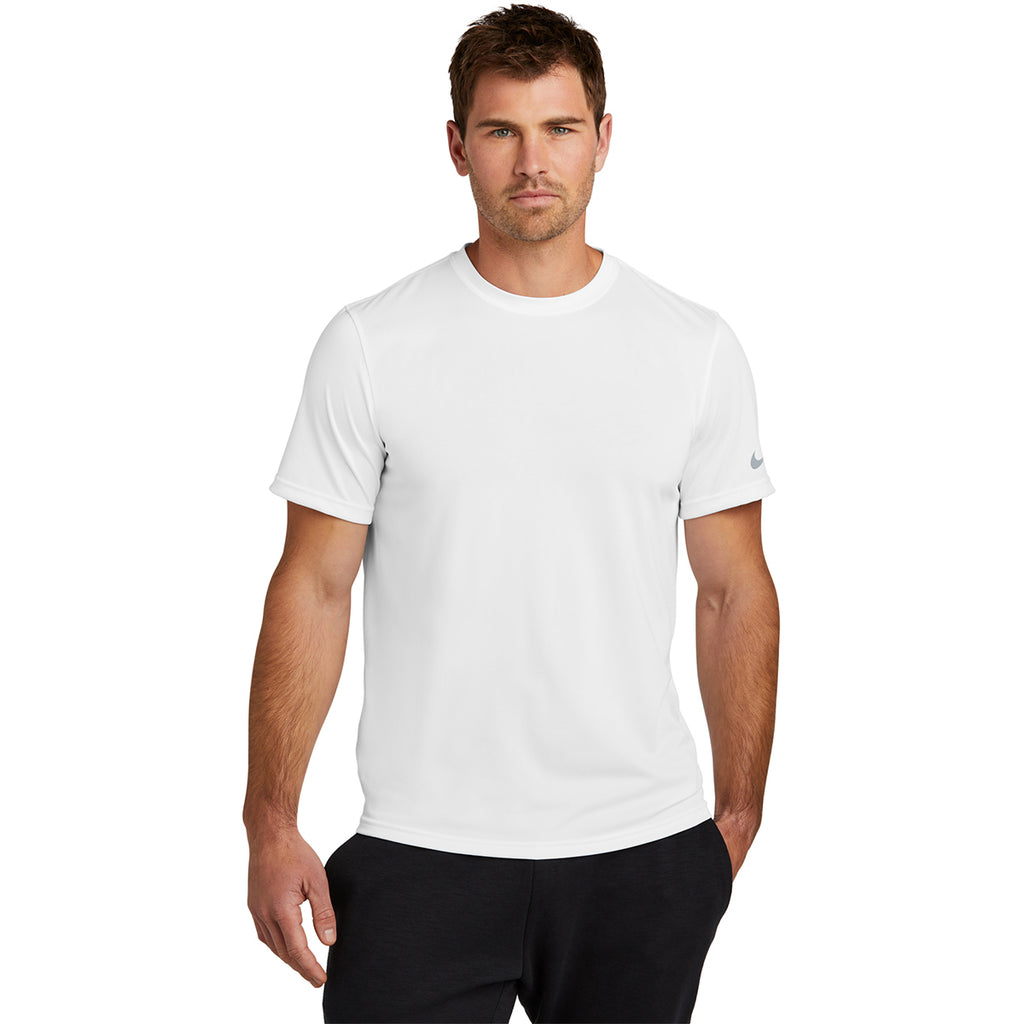 Nike Men's White Swoosh Sleeve rLegend Tee