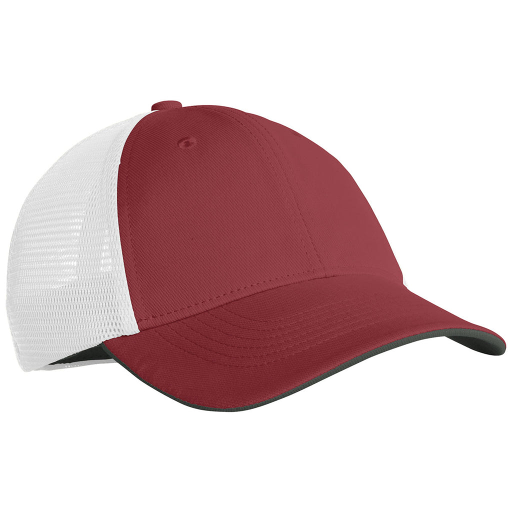 Nike Team Red/White Stretch-to-Fit Mesh Back Cap