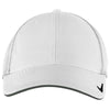 Nike White/White Stretch-to-Fit Mesh Back Cap