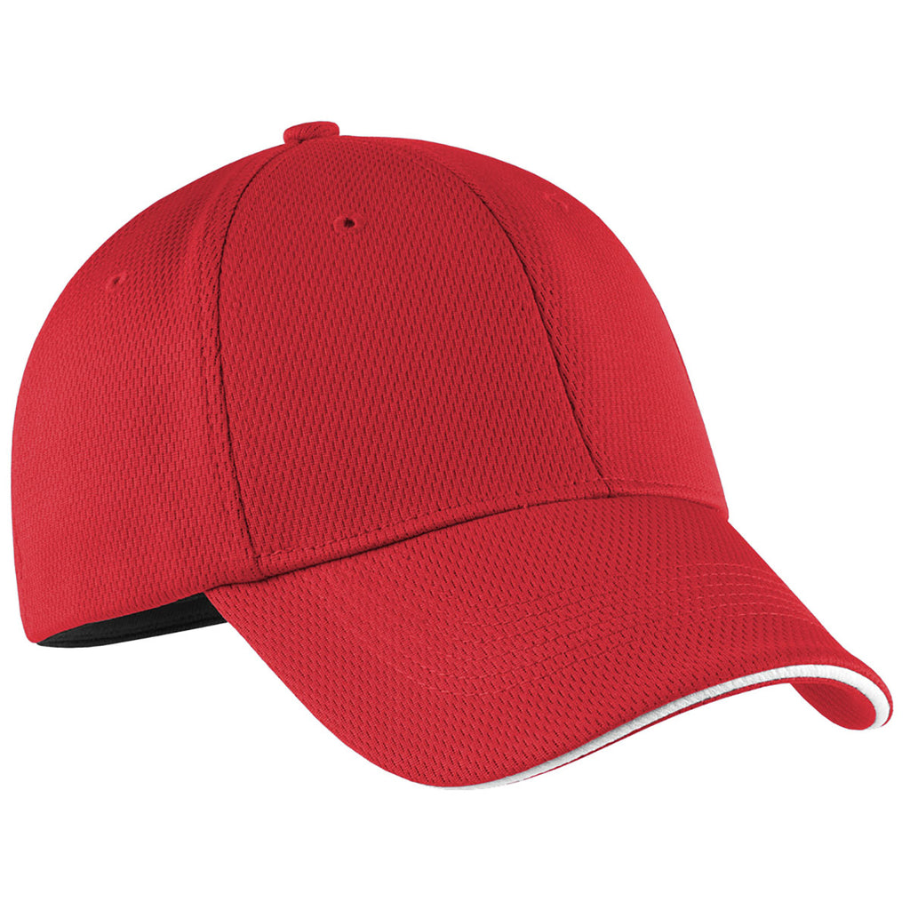 Nike Univeristy Red/White Dri-FIT Stretch Mesh Sandwich Bill Cap