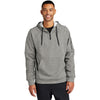 Nike Men's Dark Grey Heather Therma-FIT Pocket 1/4-Zip Fleece Hoodie