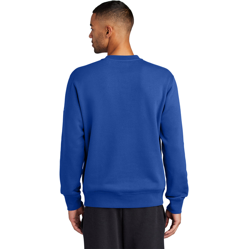 Nike Men's Game Royal Club Fleece Sleeve Swoosh Crew