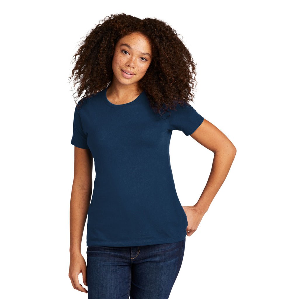 Next Level Women's Cool Blue Cotton Boyfriend Tee