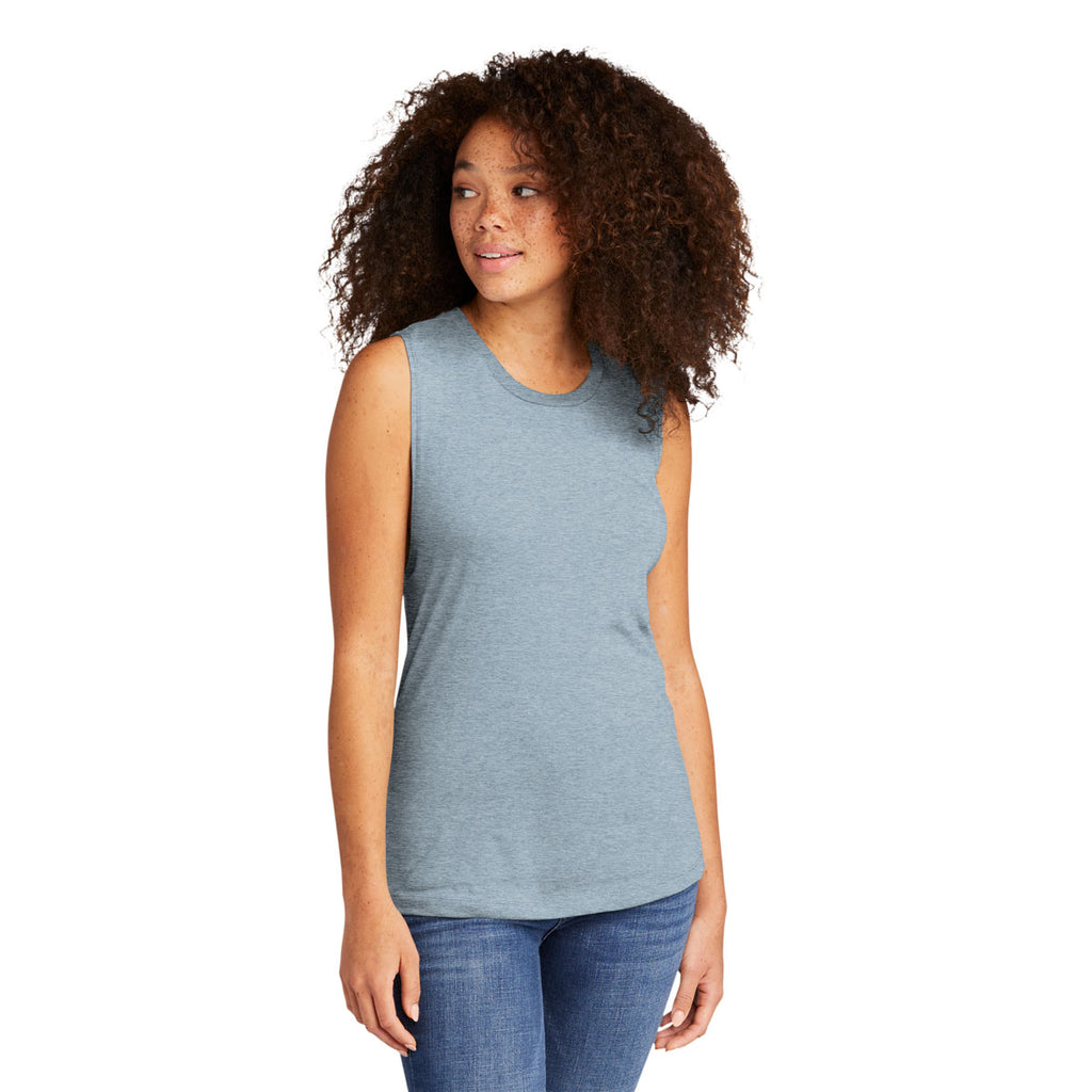 Next Level Women's Stonewash Denim Festival Muscle Tank