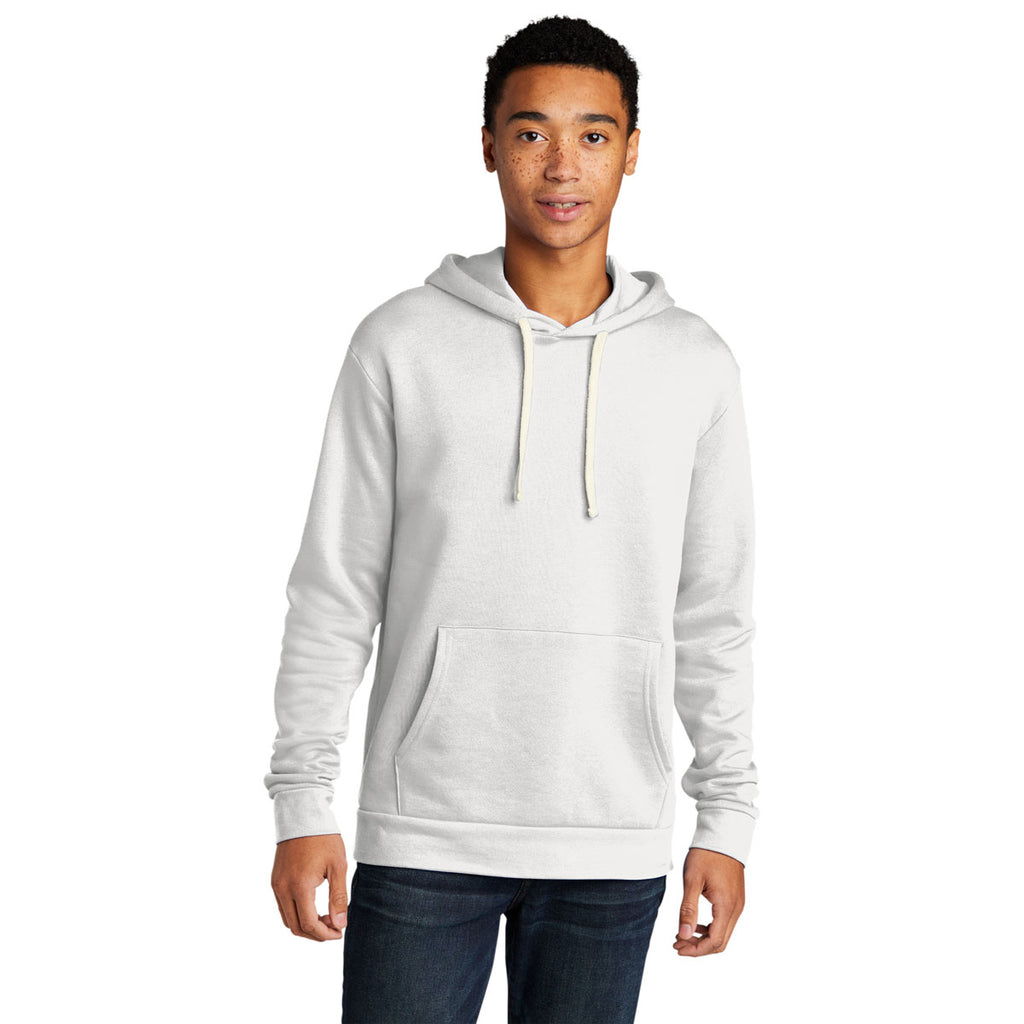 Next Level Unisex White Beach Fleece Pullover Hoodie