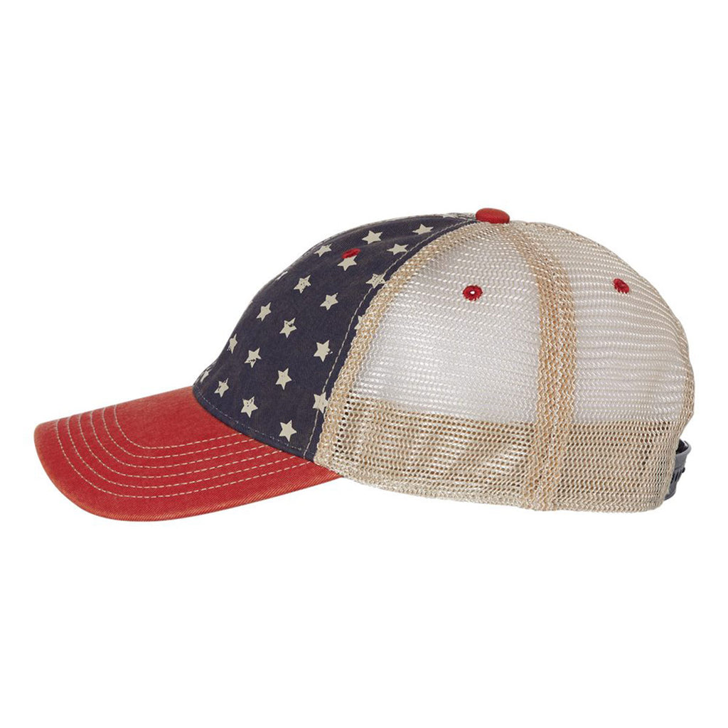 Legacy Merica/Khaki Old Favorite Trucker Cap