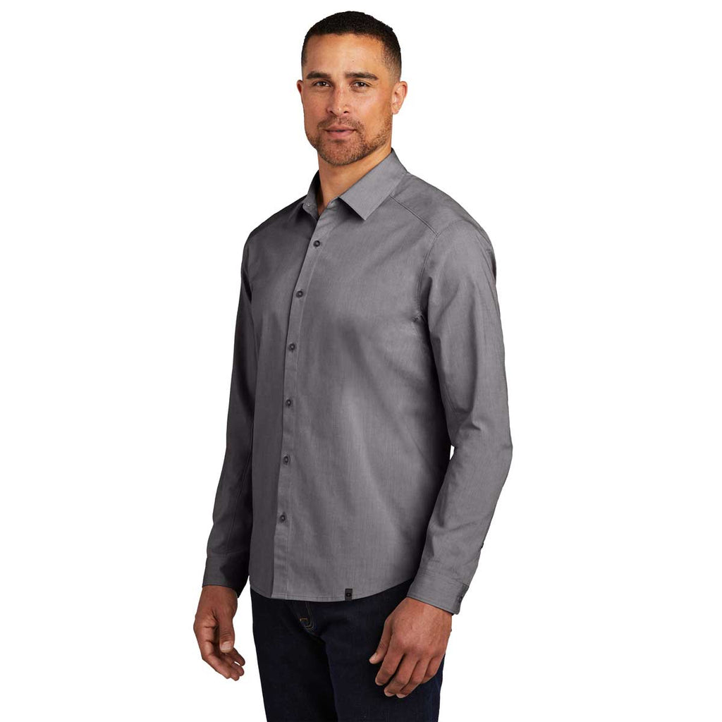 OGIO Men's Gear Grey Heather Commuter Woven Shirt