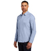 OGIO Men's Metal Blue Heather Commuter Woven Shirt