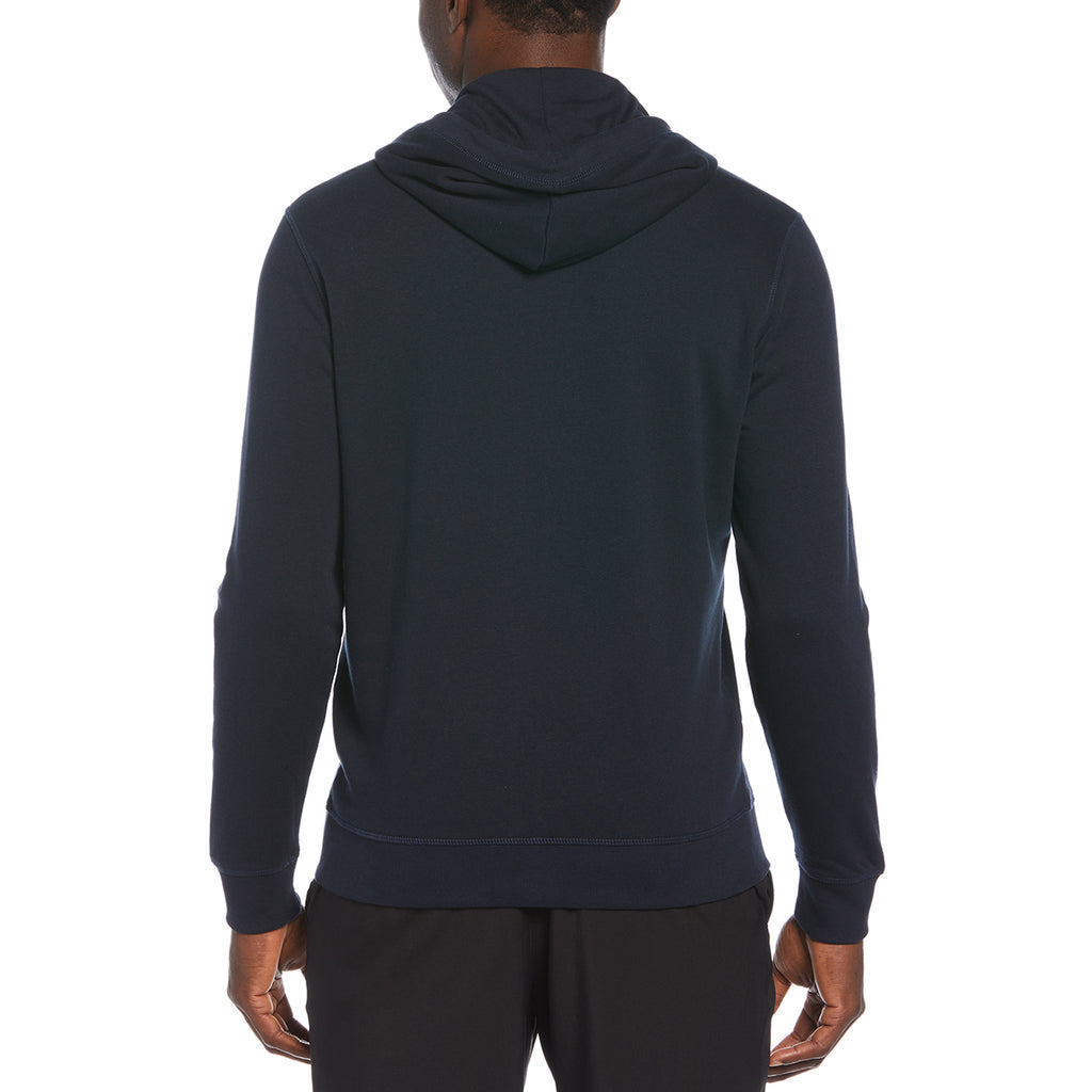 Original Penguin Men's Black Iris Blue Full Zip Hoodie