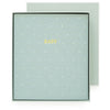 Sugar Paper Mist Green Swiss Dot Baby Book