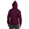 Hanes Men's Maroon 7.8 oz. EcoSmart 50/50 Pullover Hood