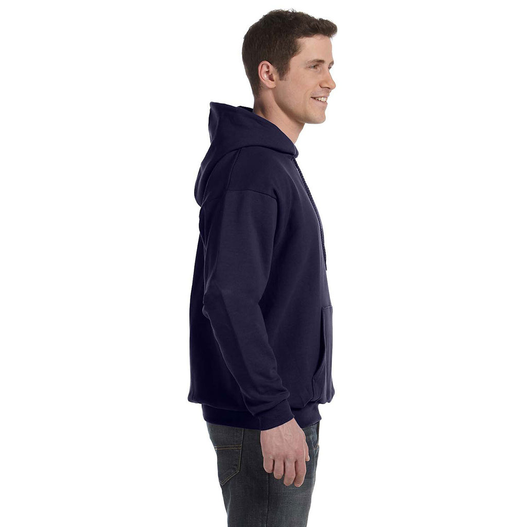 Hanes Men's Navy 7.8 oz. EcoSmart 50/50 Pullover Hood