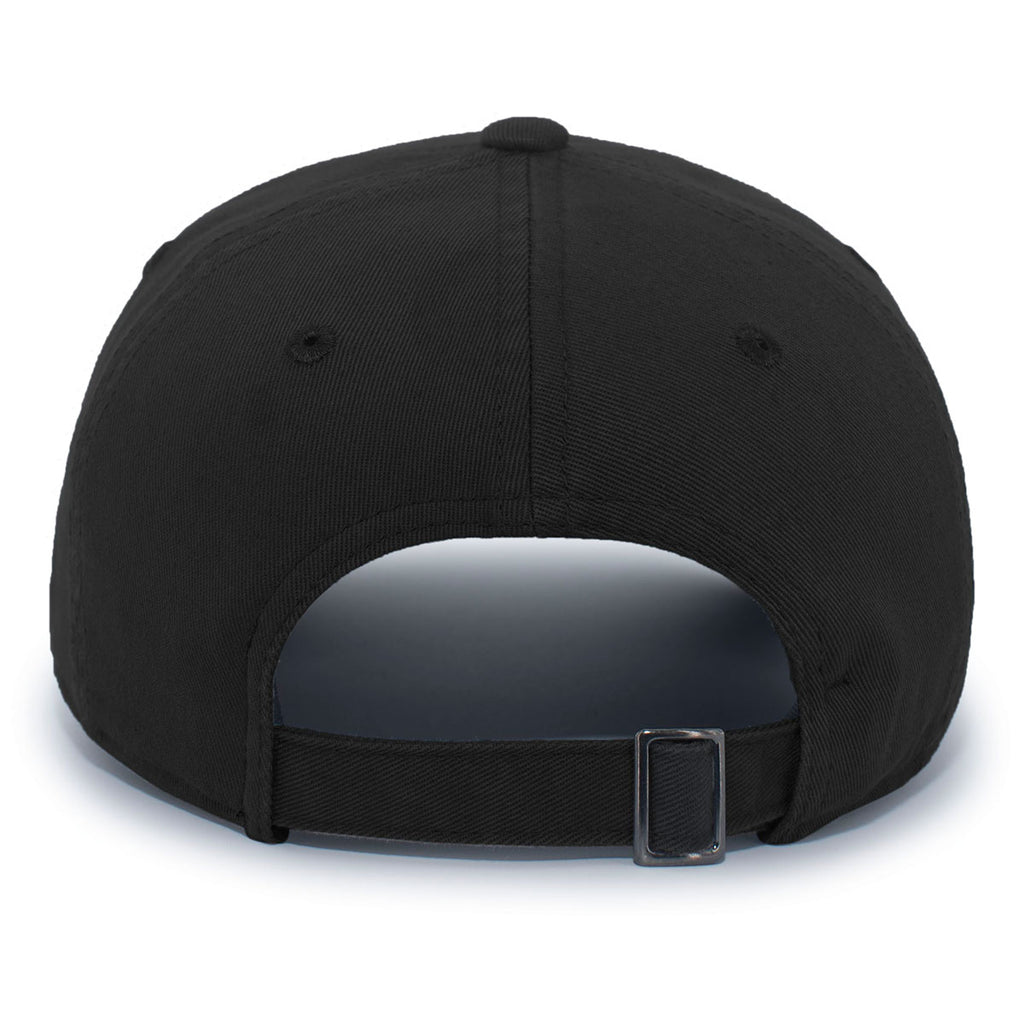 Pacific Headwear Black Hybrid Cotton Dad Cap