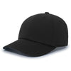 Pacific Headwear Black Hybrid Cotton Dad Cap