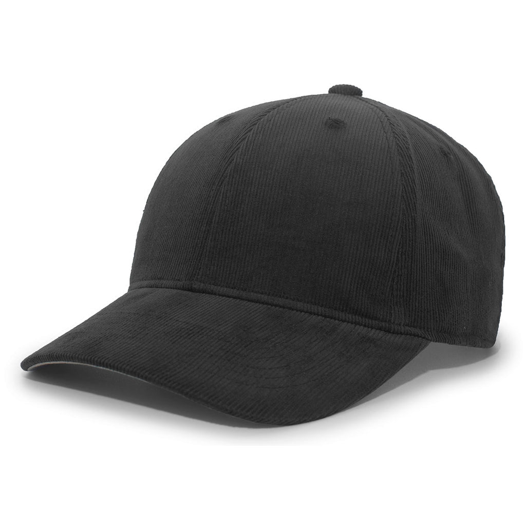 Pacific Headwear Black Hybrid Corduroy Dad Cap