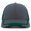 Pacific Headwear Carbon/Dark Green/Carbon Welded Sideline Cap