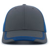 Pacific Headwear Carbon/Royal/Carbon Welded Sideline Cap