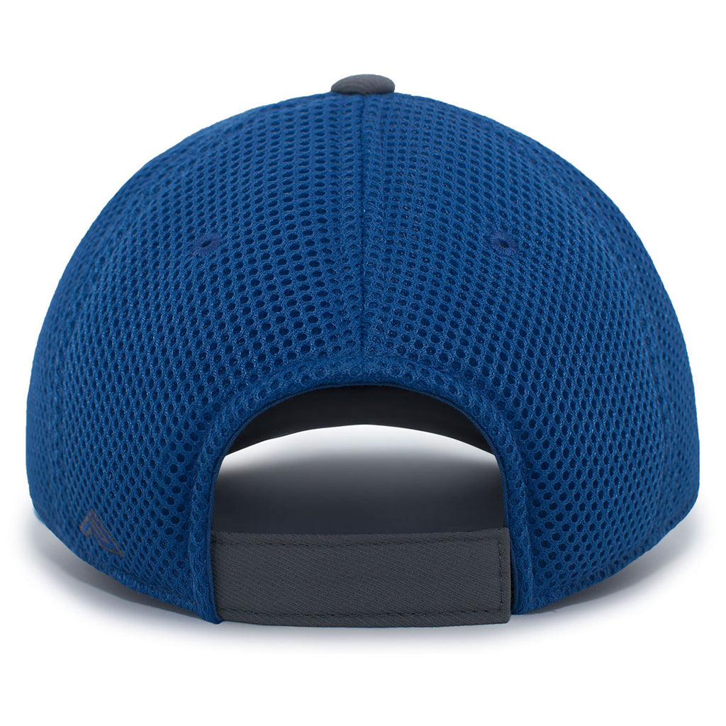 Pacific Headwear Carbon/Royal/Carbon Welded Sideline Cap