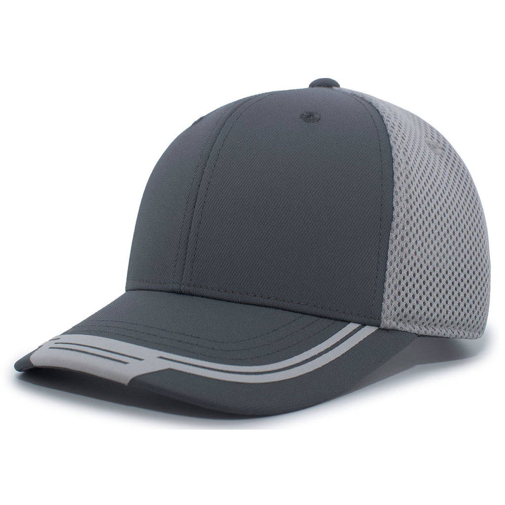 Pacific Headwear Carbon/Silver/Carbon Welded Sideline Cap