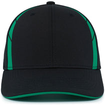 Pacific Headwear Black/Kelly Coolcore Sideline Snapback Cap